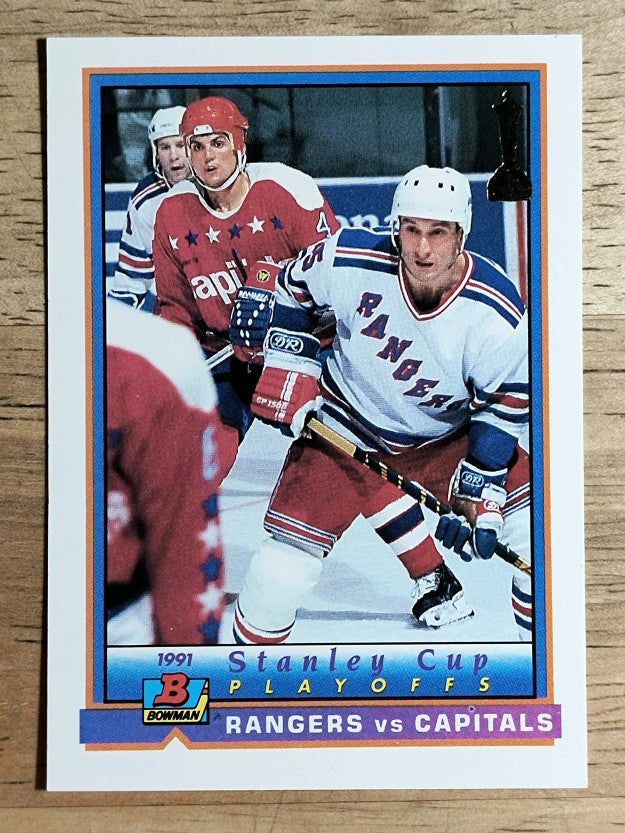 1991-92 Bowman #409 Rangers/Capitals
