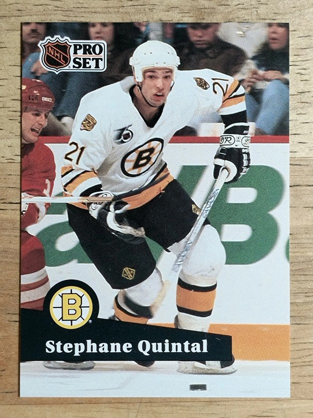 1991-92 Pro Set #350 Stephane Quintal