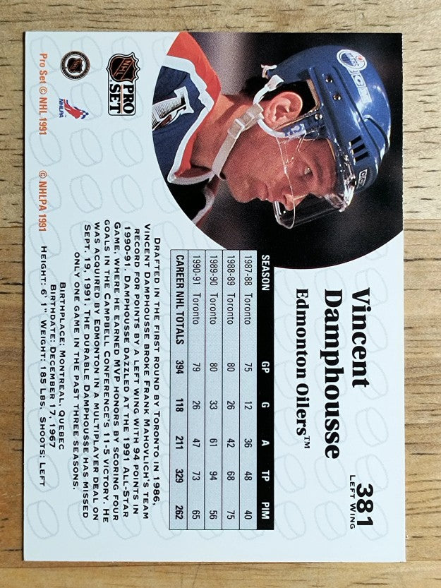 1991-92 Pro Set #381 Vincent Damphousse