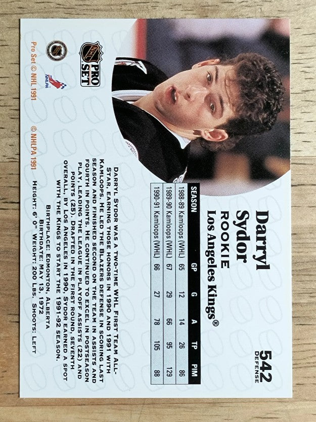 1991-92 Pro Set #542 Darryl Sydor