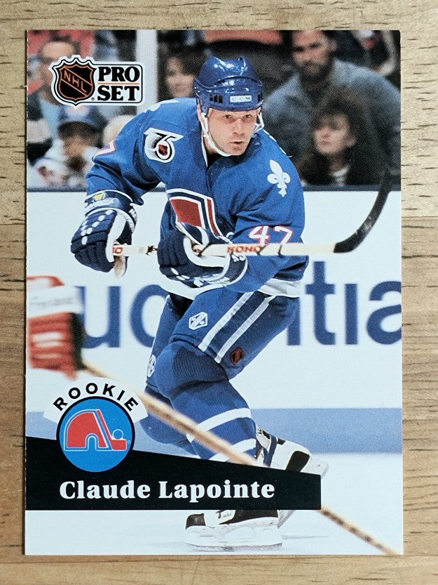 1991-92 Pro Set #556 Claude Lapointe RC
