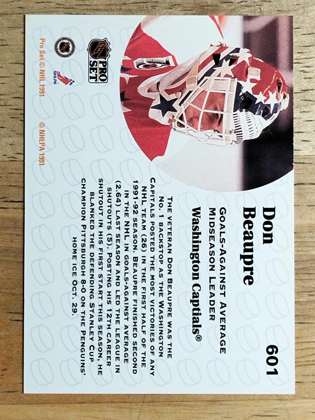 1991-92 Pro Set #601 Don Beaupre LL