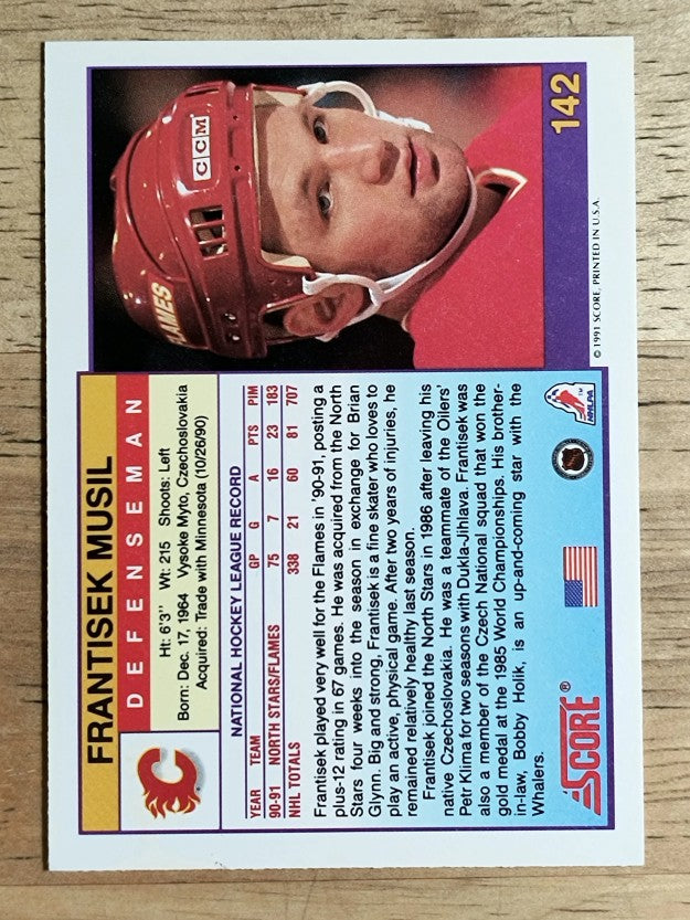 1991-92 Score American #142 Frank Musil