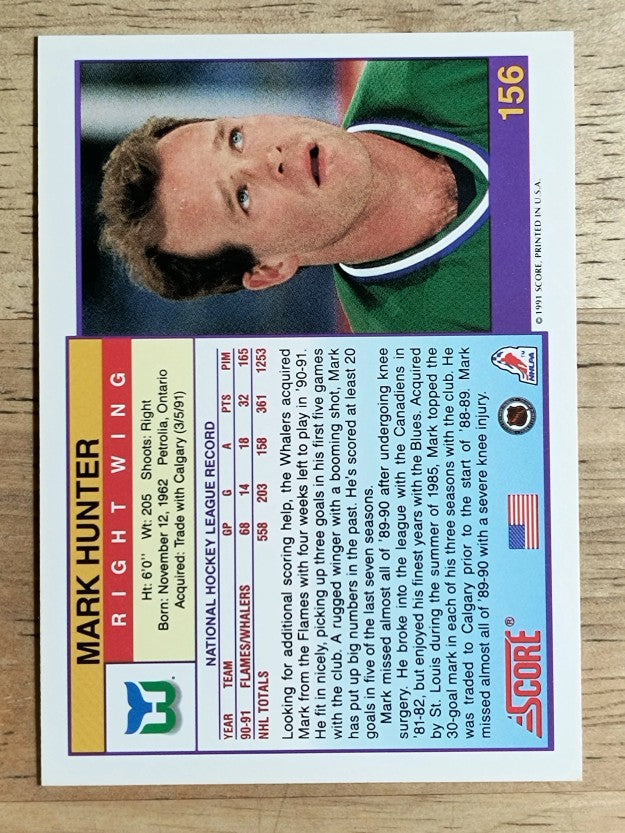 1991-92 Score American #156 Mark Hunter