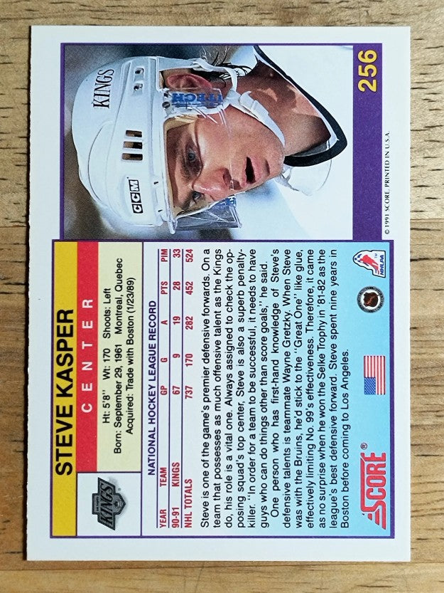 1991-92 Score American #256 Steve Kasper