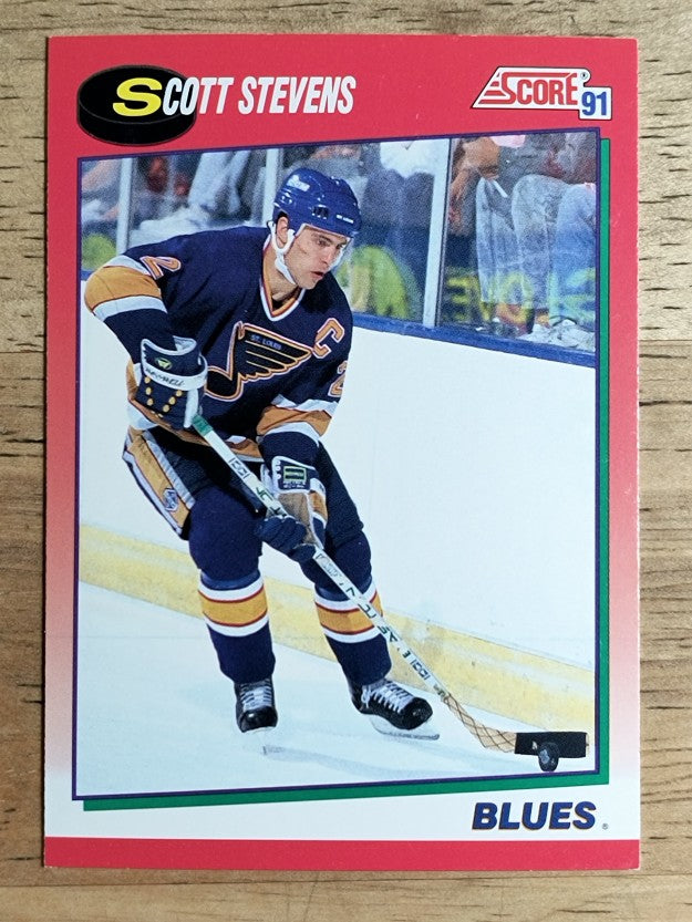 1991-92 Score Canadian English #40 Scott Stevens