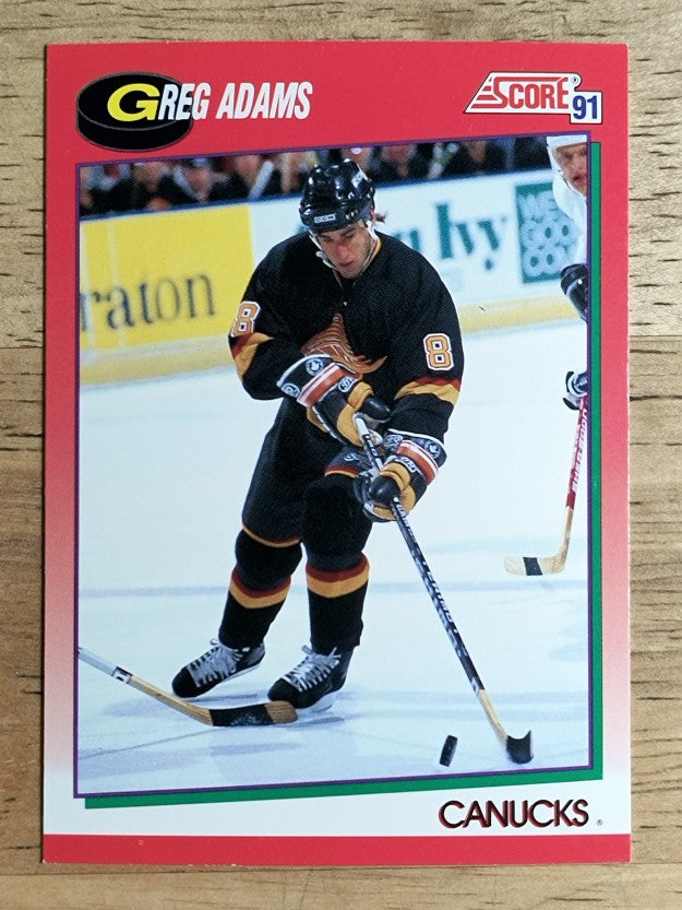 1991-92 Score Canadian English #44 Greg Adams