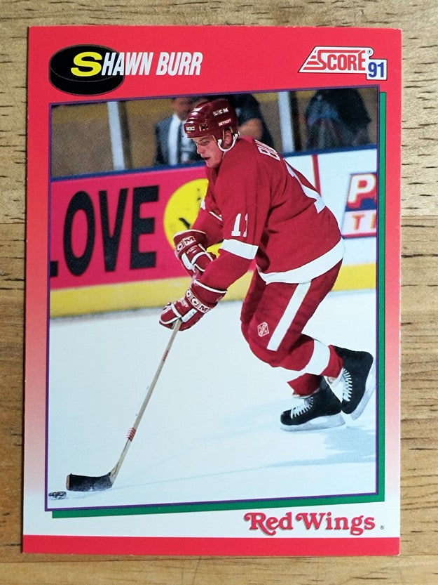 1991-92 Score Canadian English #54 Shawn Burr