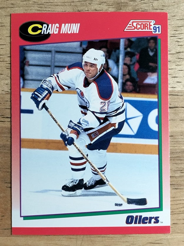 1991-92 Score Canadian English #67 Craig Muni