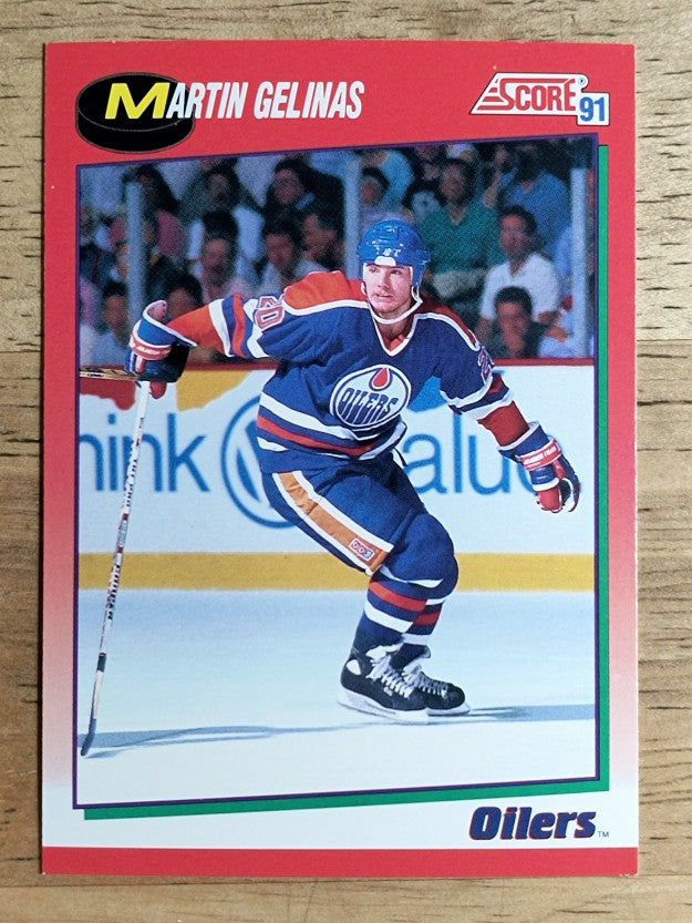 1991-92 Score Canadian English #159 Martin Gelinas
