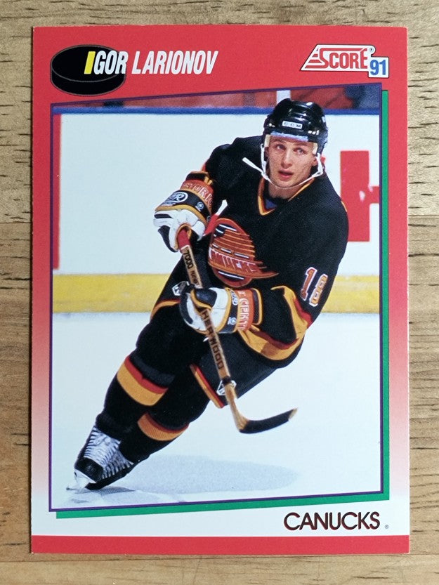 1991-92 Score Canadian English #168 Igor Larionov