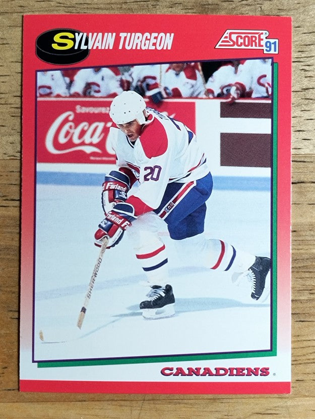 1991-92 Score Canadian English #208 Sylvain Turgeon