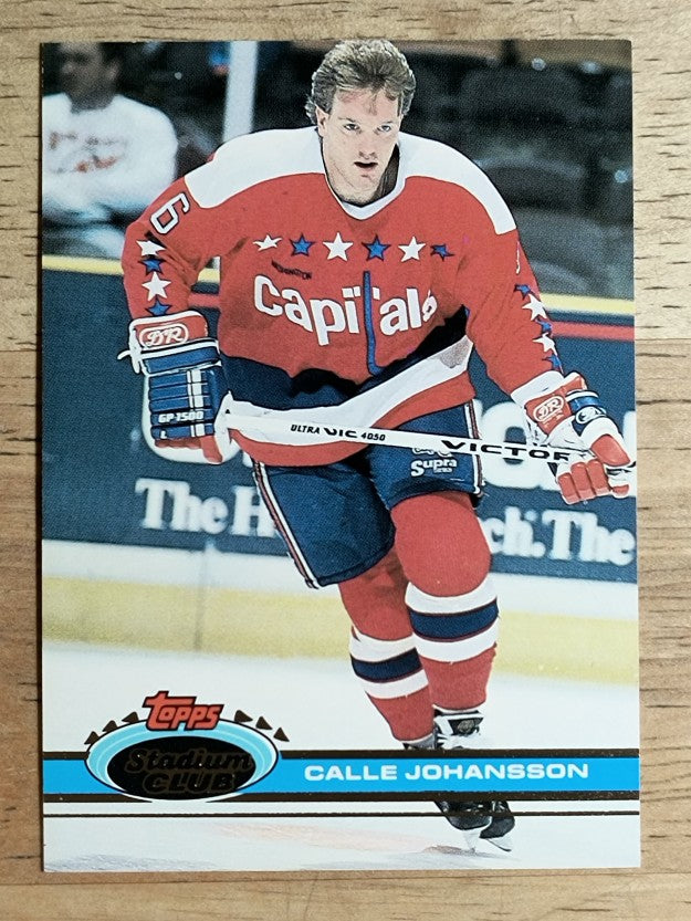 1991-92 Stadium Club #188 Calle Johansson