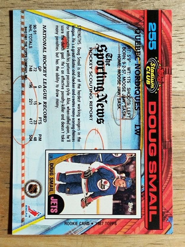 1991-92 Stadium Club #255 Doug Smail