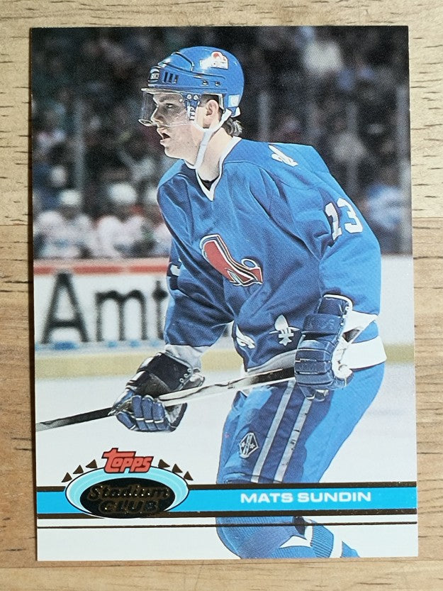 1991-92 Stadium Club #300 Mats Sundin