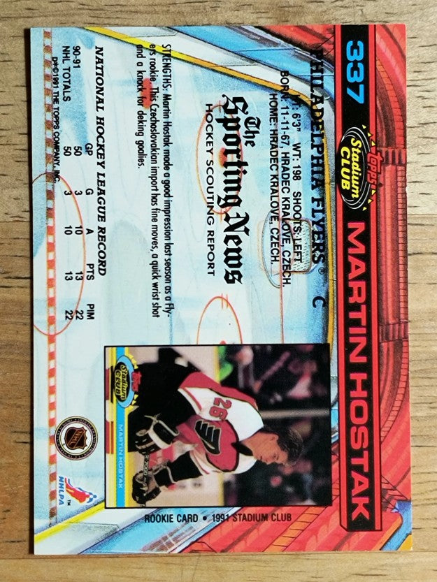 1991-92 Stadium Club #337 Martin Hostak