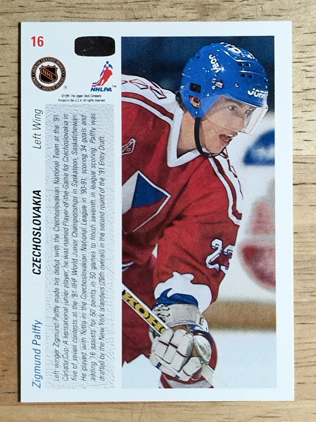 1991-92 Upper Deck #16 Zigmund Palffy CC RC