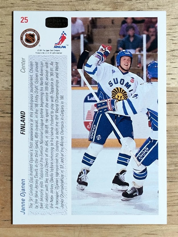 1991-92 Upper Deck #25 Janne Ojanen CC