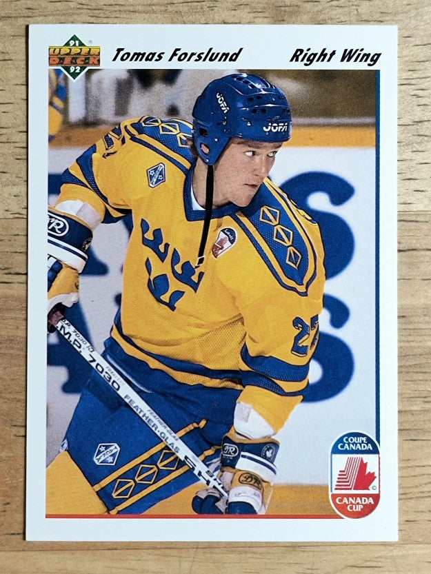 1991-92 Upper Deck #27 Tomas Forslund CC RC