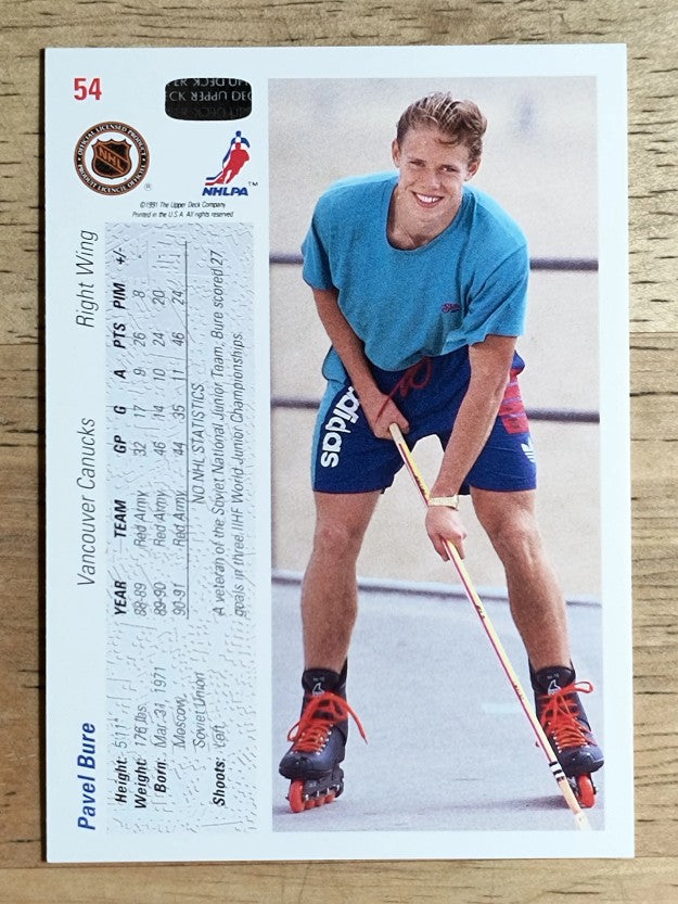 1991-92 Upper Deck #54 Pavel Bure