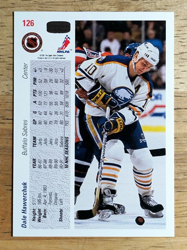 1991-92 Upper Deck #126 Dale Hawerchuk