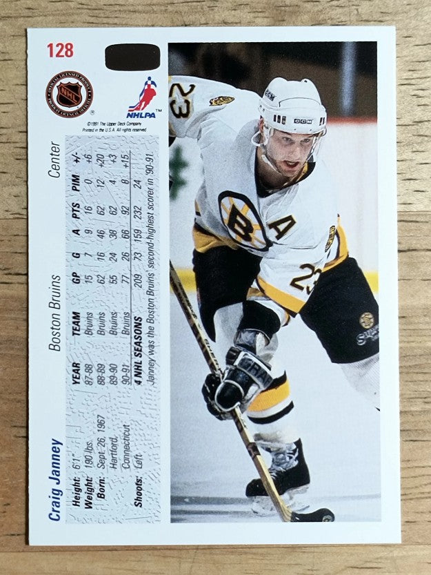 1991-92 Upper Deck #128 Craig Janney