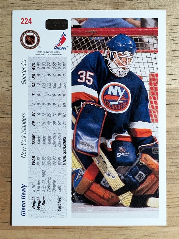 1991-92 Upper Deck #224 Glenn Healy