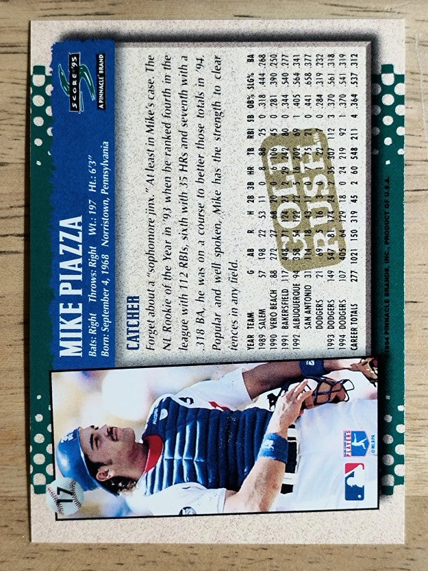 1995 Score Gold Rush #17 Mike Piazza