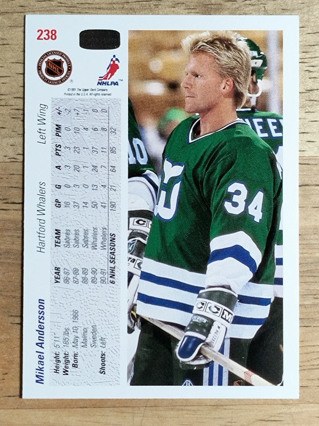 1991-92 Upper Deck #238 Mikael Andersson