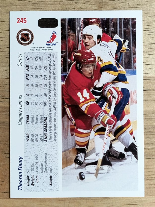 1991-92 Upper Deck #245 Theo Fleury