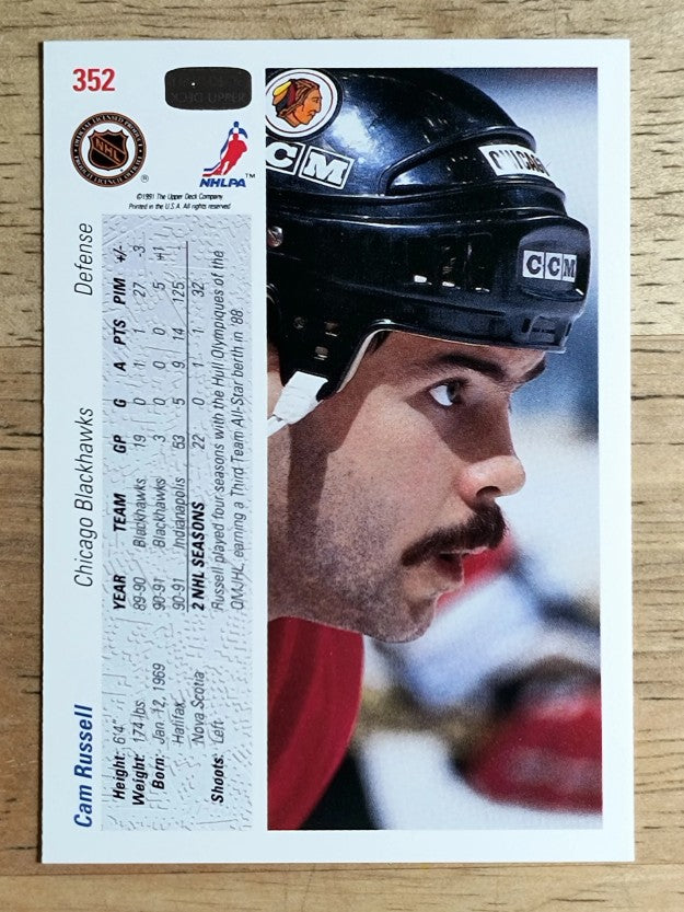 1991-92 Upper Deck #352 Cam Russell