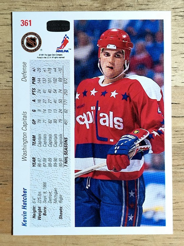 1991-92 Upper Deck #361 Kevin Hatcher