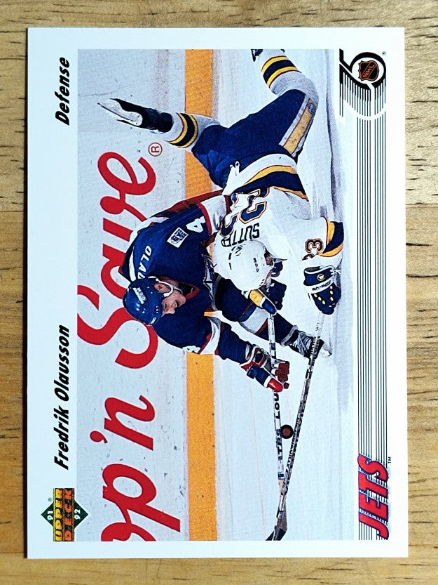 1991-92 Upper Deck #383 Fredrik Olausson