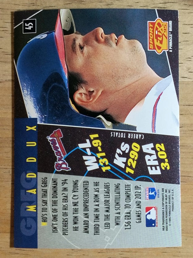 1995 Sportflix #45 Greg Maddux