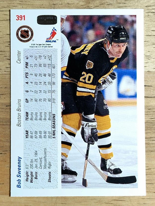1991-92 Upper Deck #391 Bob Sweeney