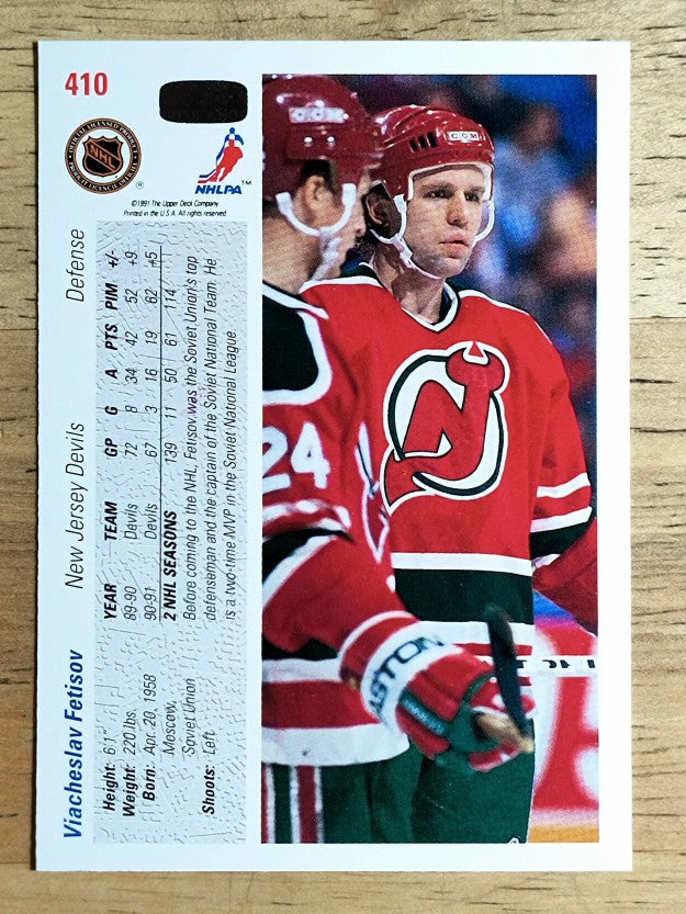 1991-92 Upper Deck #410 Slava Fetisov