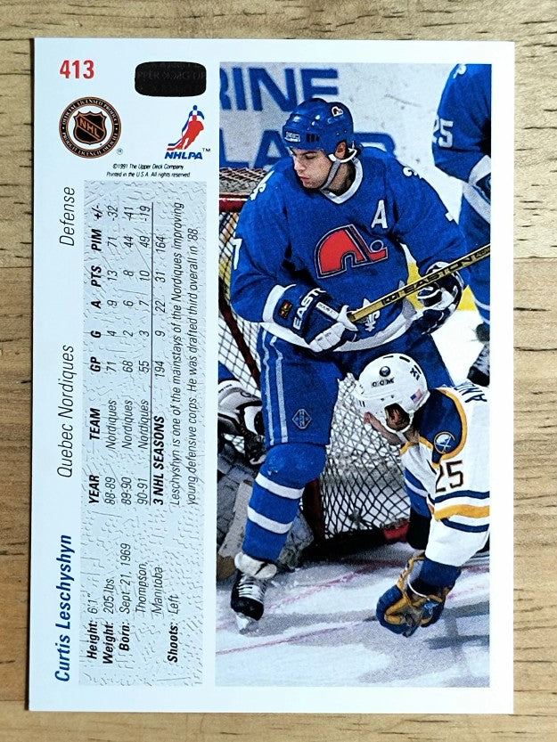 1991-92 Upper Deck #413 Curtis Leschyshyn