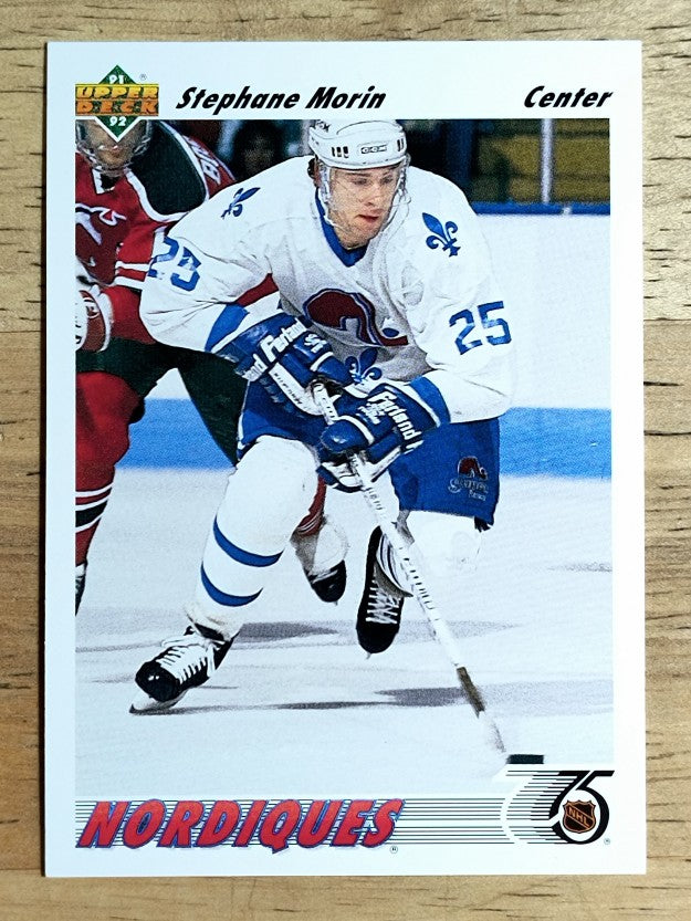 1991-92 Upper Deck #433 Stephane Morin