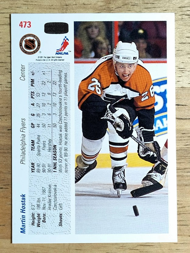 1991-92 Upper Deck #473 Martin Hostak