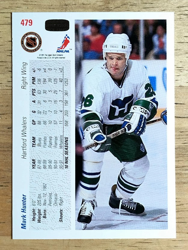 1991-92 Upper Deck #479 Mark Hunter
