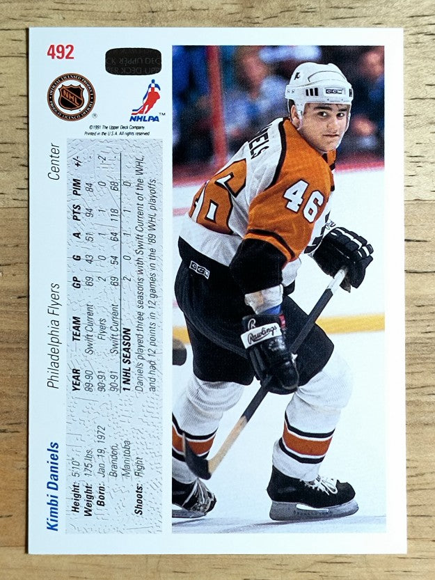 1991-92 Upper Deck #492 Kimbi Daniels