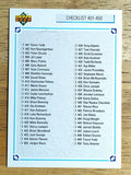 1991-92 Upper Deck #500 Checklist 401-500