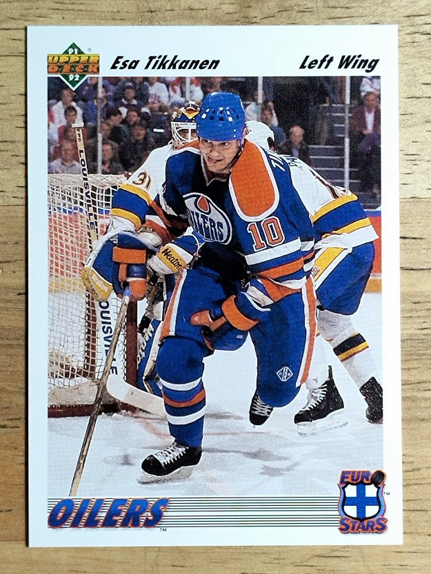 1991-92 Upper Deck Euro-Stars #E10 Esa Tikkanen
