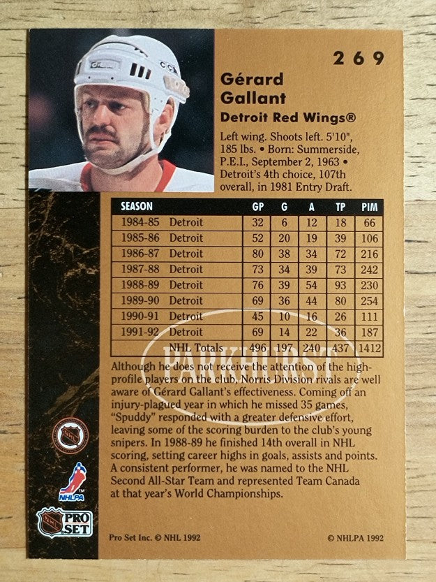 1992-93 Parkhurst #269 Frantisek Kucera