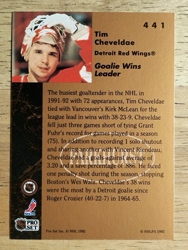 1992-93 Parkhurst #441 Mike O'Neill RC