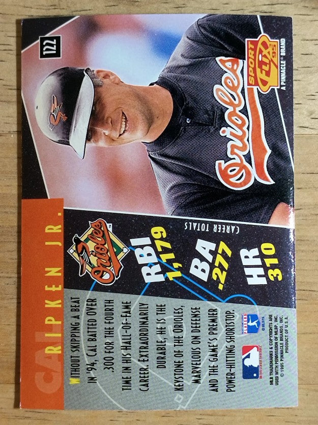 1995 Sportflix #122 Cal Ripken