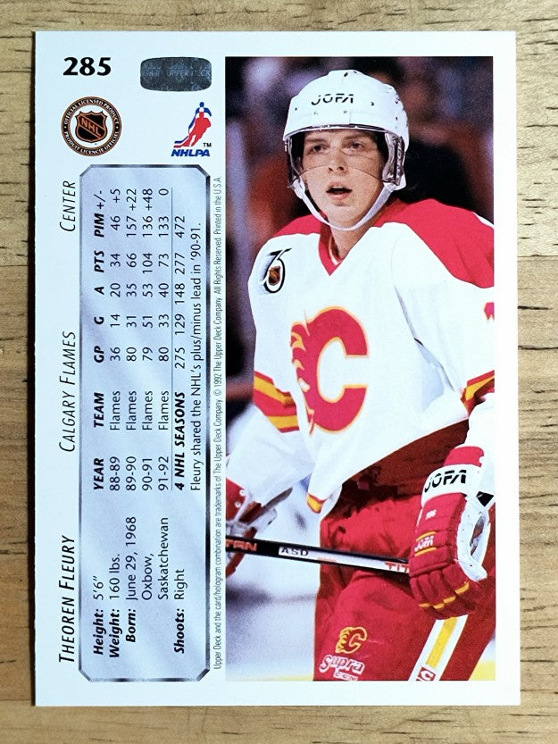 1992-93 Upper Deck #285 Theo Fleury