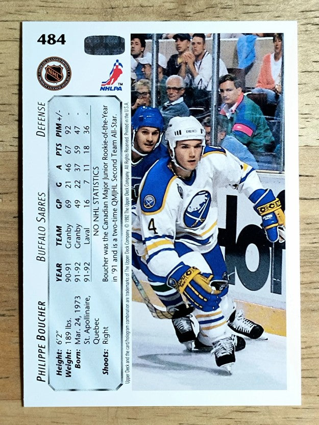 1992-93 Upper Deck #484 Philippe Boucher