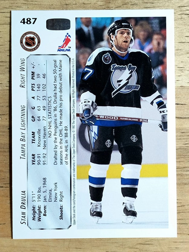 1992-93 Upper Deck #487 Stan Drulia RC