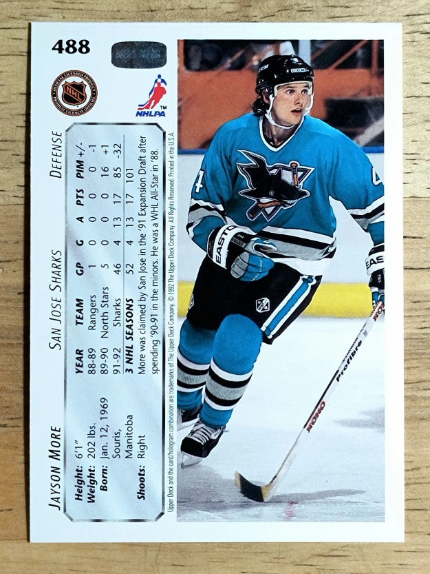 1992-93 Upper Deck #488 Jay More